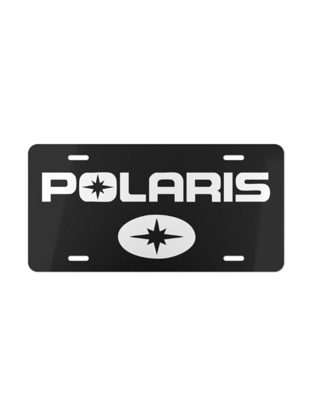 Polaris Racing Snowmobile Logo Vanity License Plate Off-Road RZR Car Tag USA